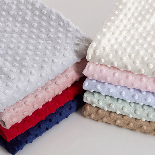 Manta Bebé Dupla Face Topitos 80x110cm - Suave e Quentinha