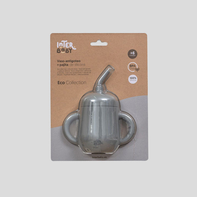Copo Anti-Gota com Palhinha de Silicone | Interbaby