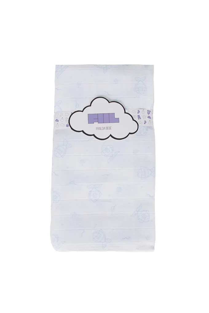 Pack 12 Fraldas de Pano Bebé em Algodão | Estampadas Sortidas | Fiil Fashionwear