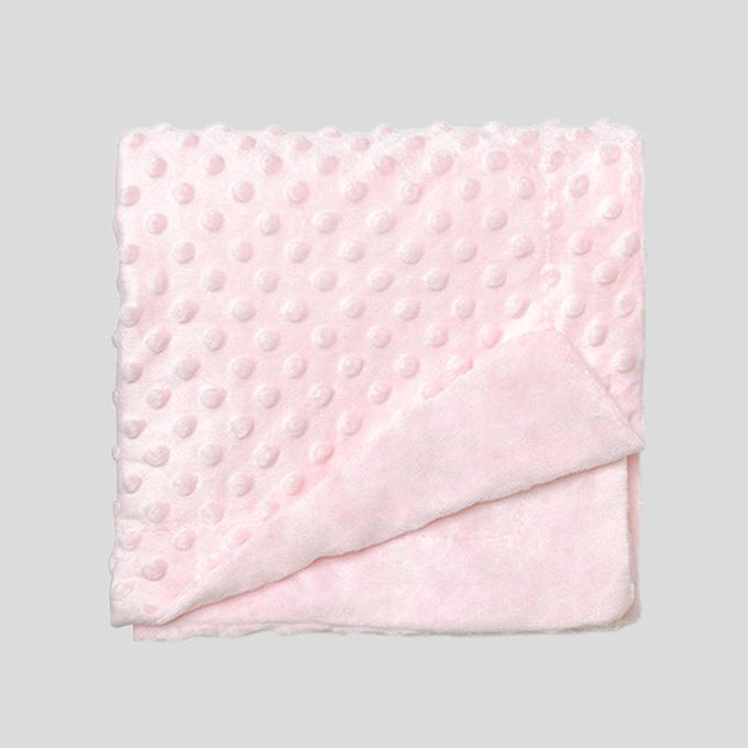 Manta Bebé Dupla Face Topitos 80x110cm - Suave e Quentinha