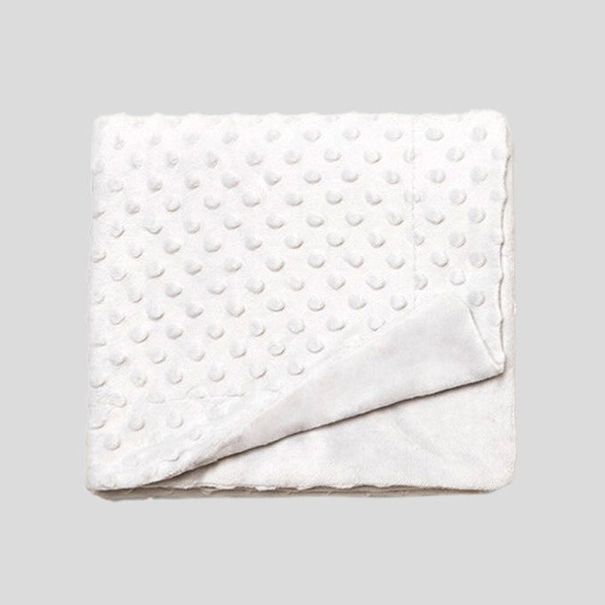 Manta Bebé Dupla Face Topitos 80x110cm - Suave e Quentinha