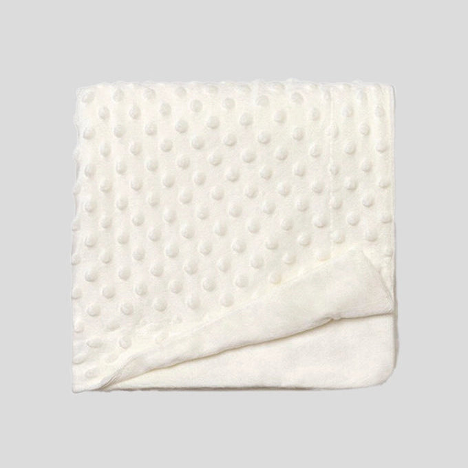 Manta Bebé Dupla Face Topitos 80x110cm - Suave e Quentinha