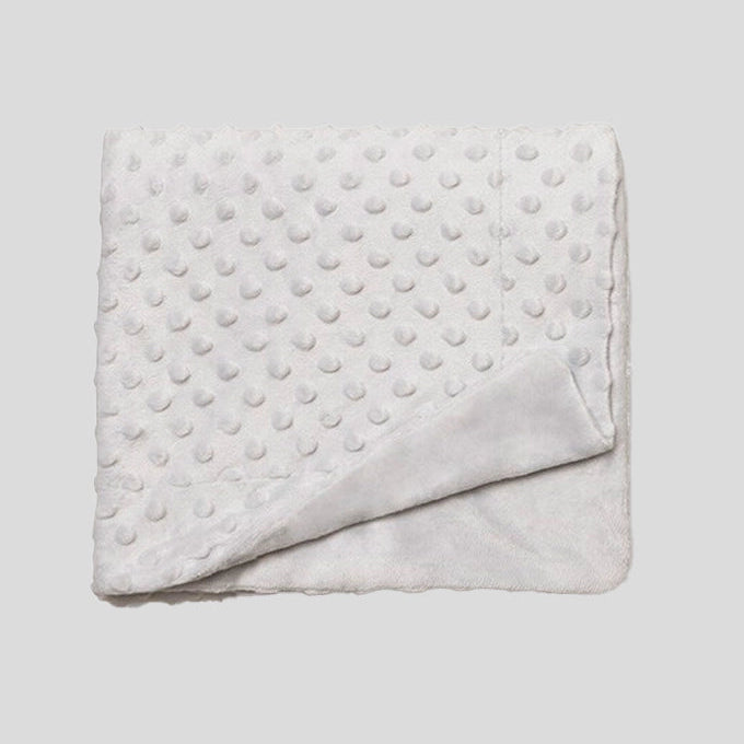Manta Bebé Dupla Face Topitos 80x110cm - Suave e Quentinha