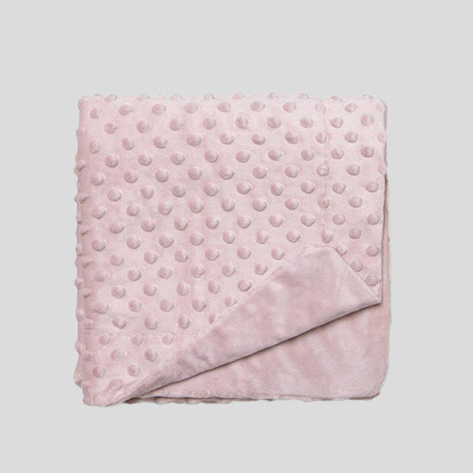 Manta Bebé Dupla Face Topitos 80x110cm - Suave e Quentinha