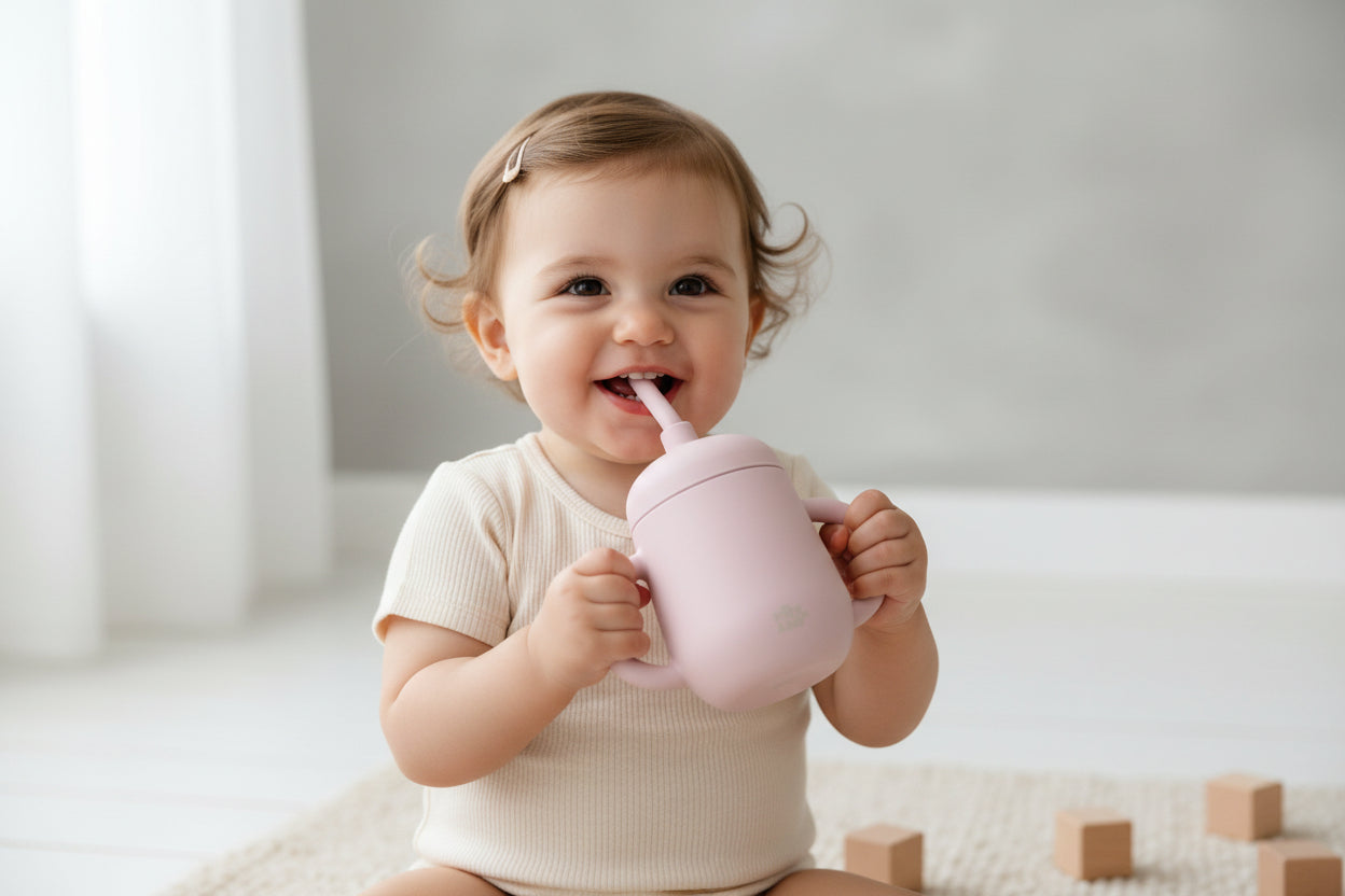 Copo Anti-Gota com Palhinha de Silicone | Interbaby