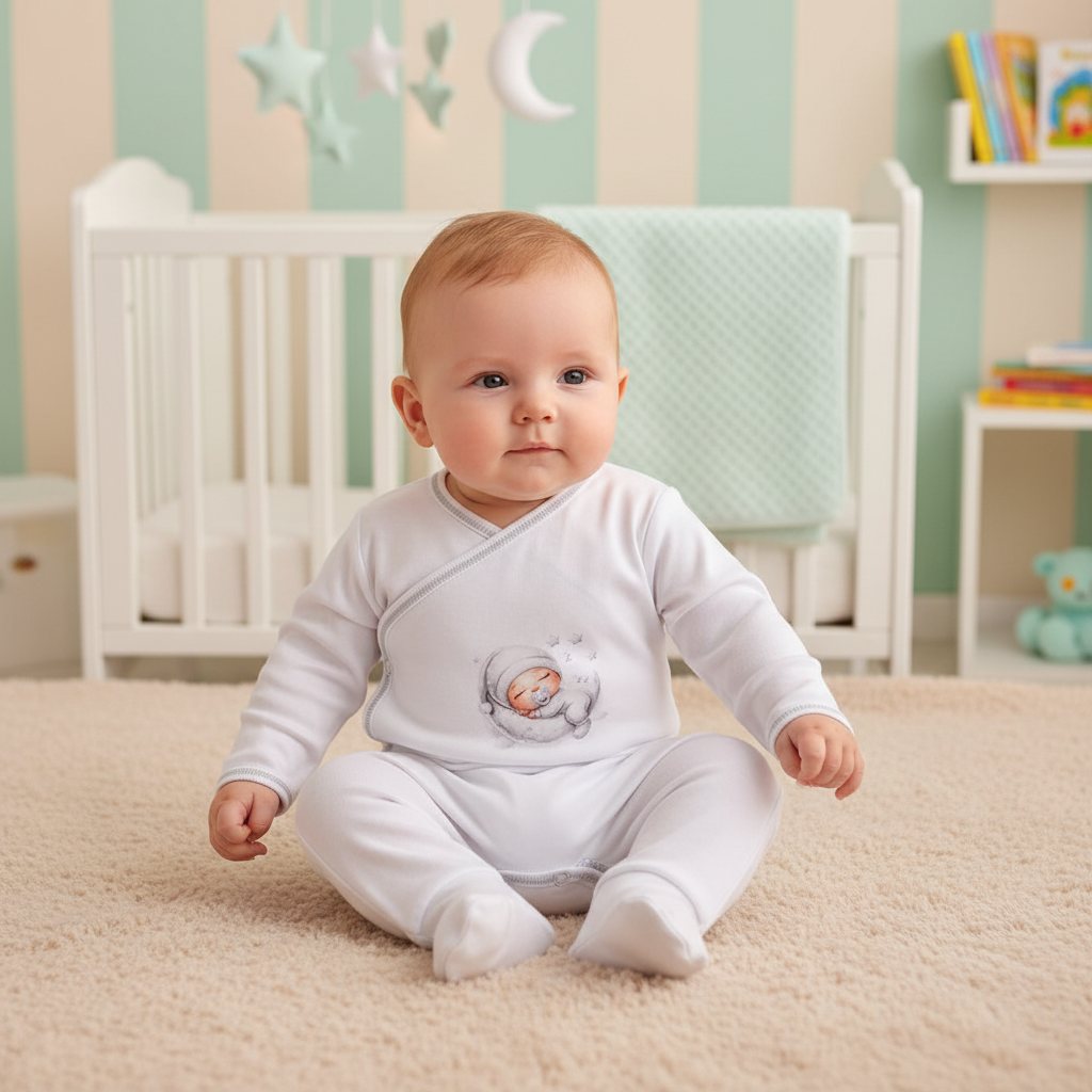 Conjunto Body Trespasse + Collants Bebé | Estampado Dorminhoco