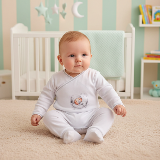 Conjunto Body Trespasse + Collants Bebé | Estampado Dorminhoco