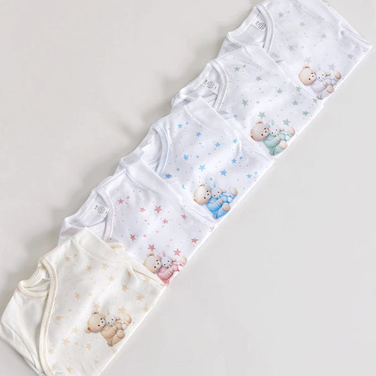 Body trespasse c/ collants s/ carda urso estrelas