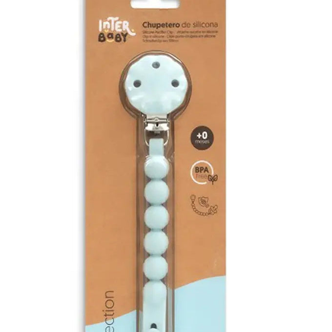 Porta-Chupeta de Silicone com Mola | Interbaby