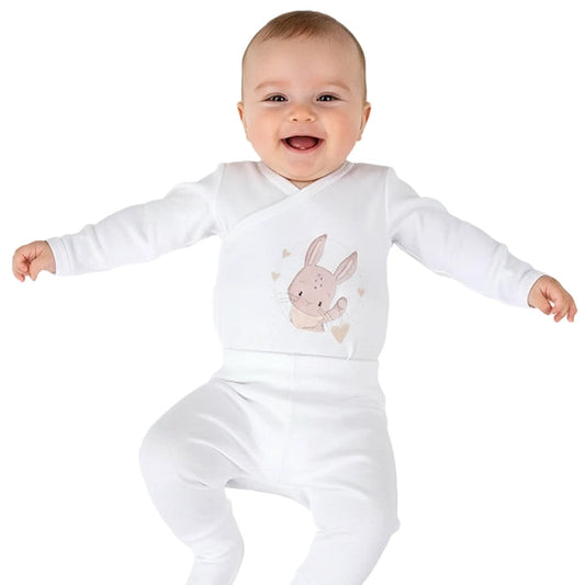 Body trespasse com collants cardado coelho malandreco