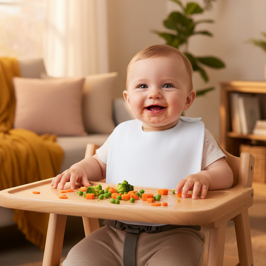 Babete Bebé em Algodão com Fecho Velcro | Branco | Ruby